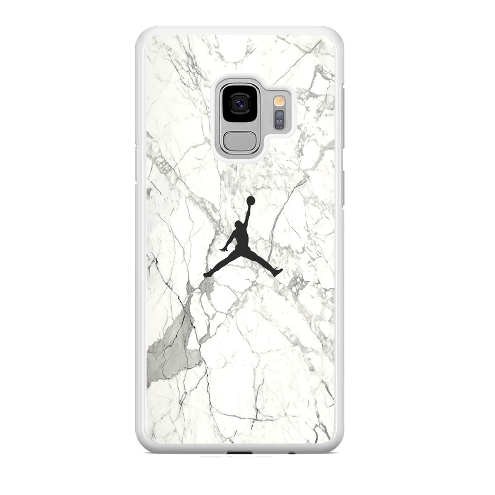 Air Jordan Marble Soft Black Samsung Galaxy S9 Case