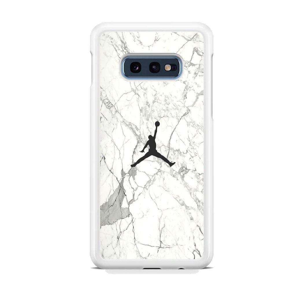 Air Jordan Marble Soft Black Samsung Galaxy S10E Case