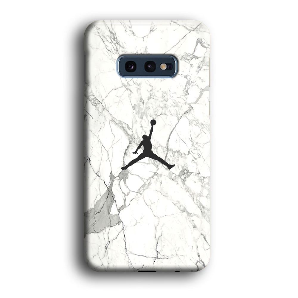 Air Jordan Marble Soft Black Samsung Galaxy S10E Case