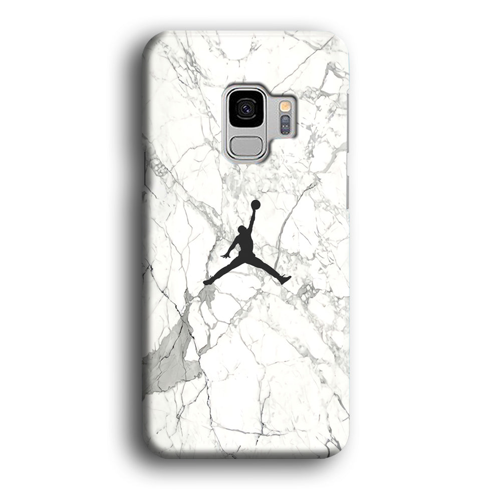 Air Jordan Marble Soft Black Samsung Galaxy S9 Case