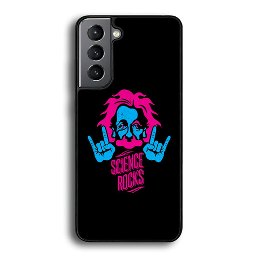 Albert Einstein Science Rocks Samsung Galaxy S21 Plus Case - Carneyforia