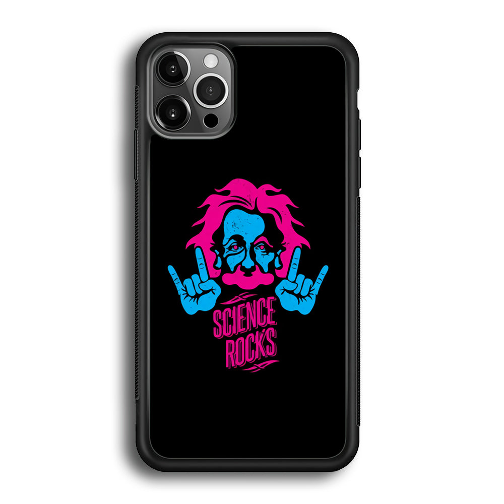 Albert Einstein Science Rocks iPhone 12 Pro Max Case