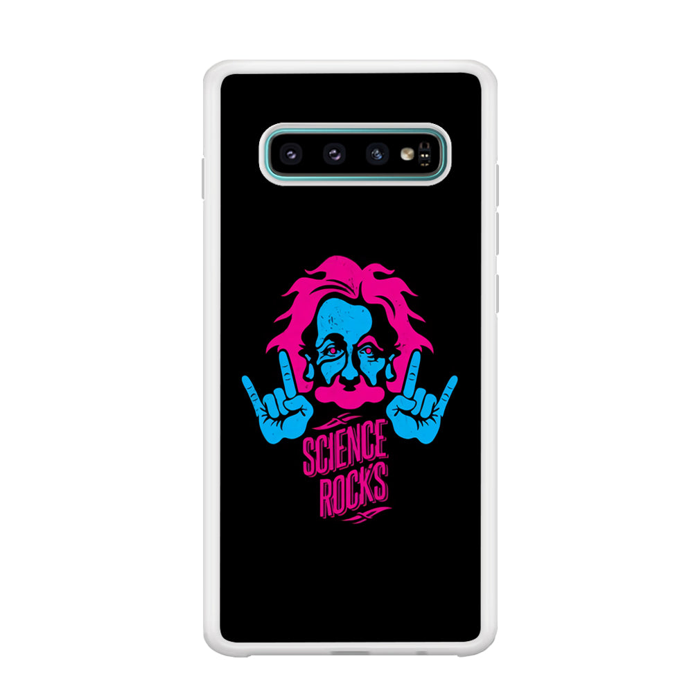 Albert Einstein Science Rocks Samsung Galaxy S10 Case