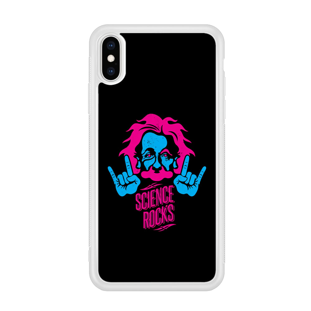 Albert Einstein Science Rocks iPhone X Case