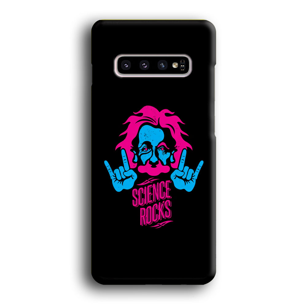 Albert Einstein Science Rocks Samsung Galaxy S10 Case