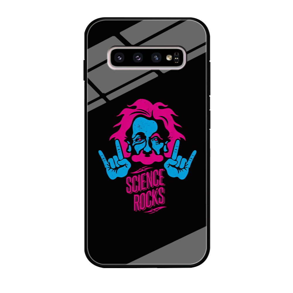 Albert Einstein Science Rocks Samsung Galaxy S10 Case