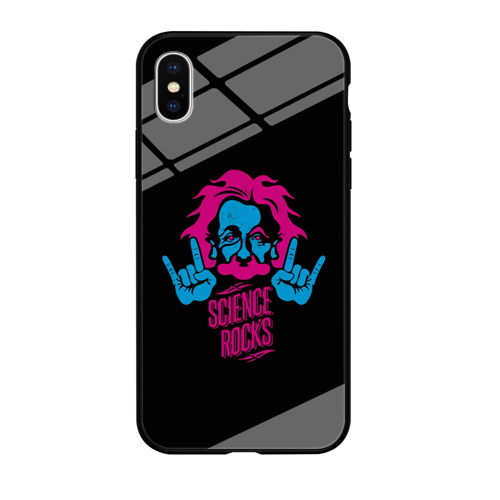 Albert Einstein Science Rocks iPhone X Case