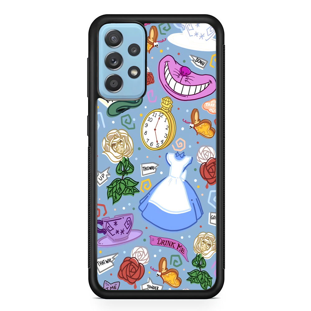 Alice In Wonderland Party's Attribute Samsung Galaxy A52 Case