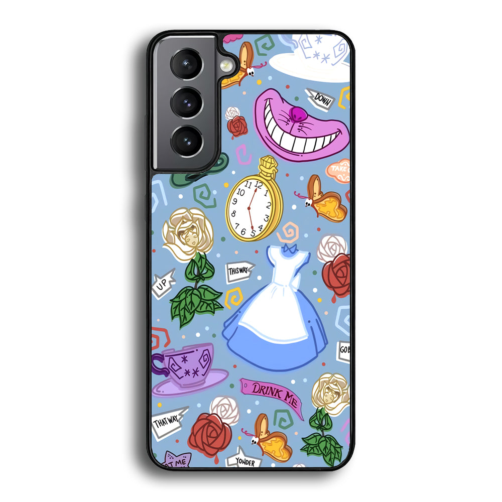 Alice In Wonderland Party's Attribute Samsung Galaxy S21 Plus Case - Carneyforia