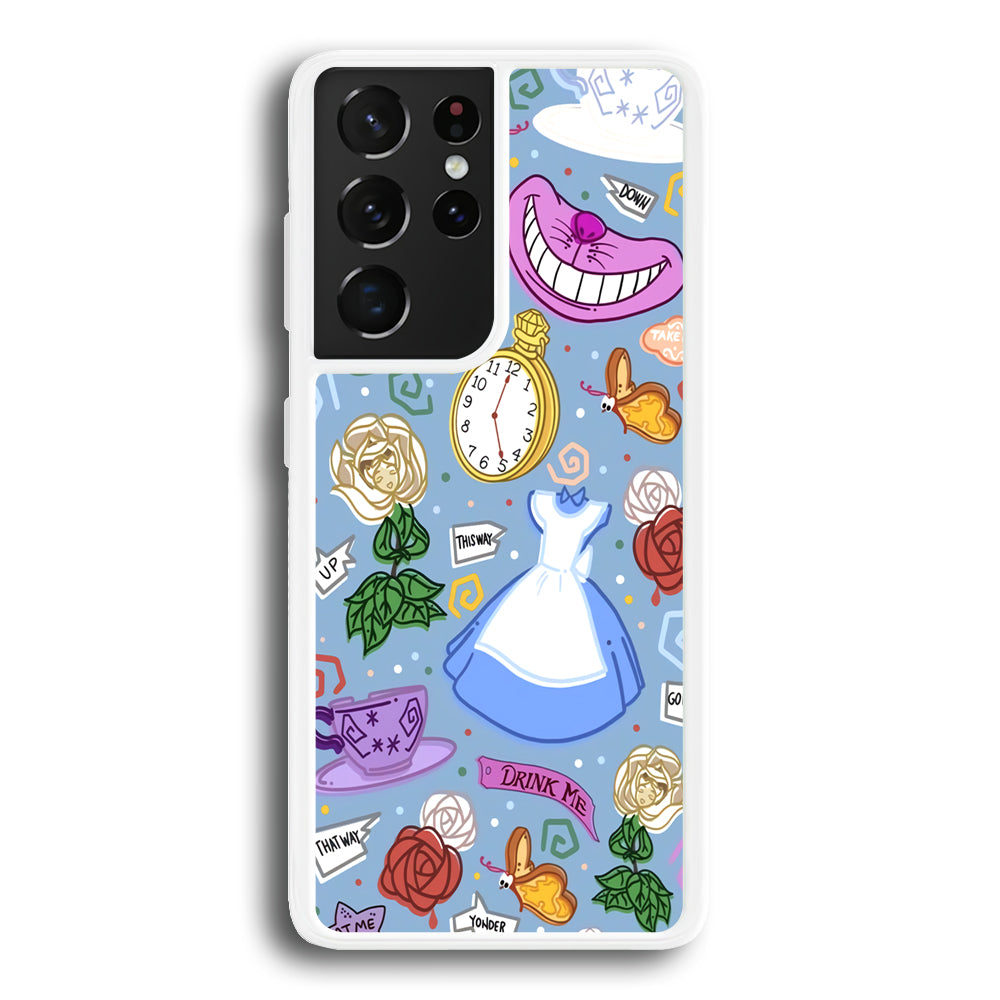 Alice In Wonderland Party's Attribute Samsung Galaxy S21 Ultra Case