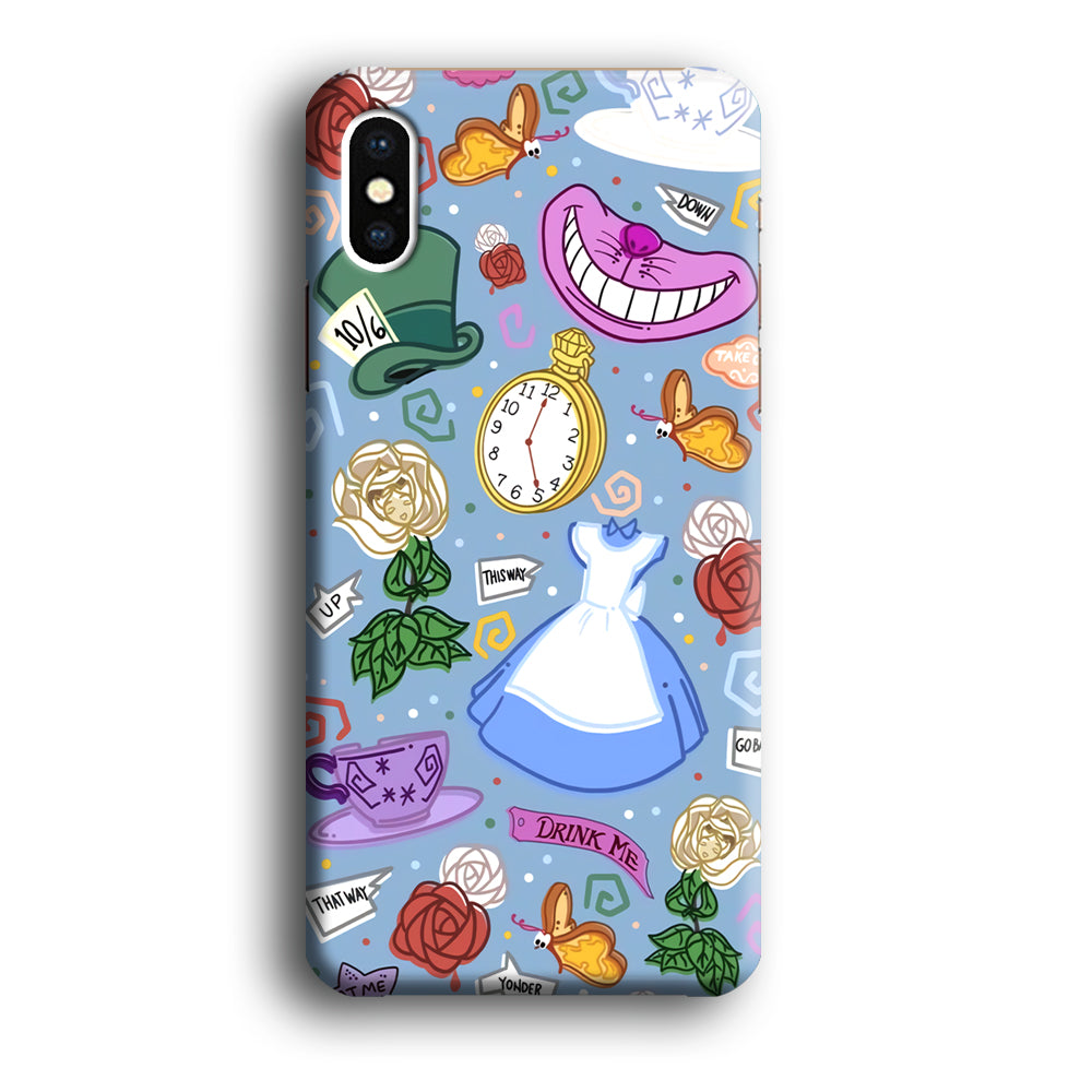 Alice In Wonderland Party's Attribute iPhone X Case