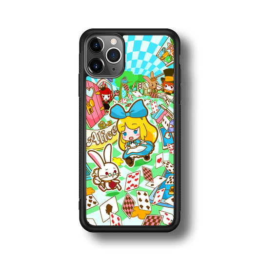 Alice In Wonderland Play Card iPhone 11 Pro Case