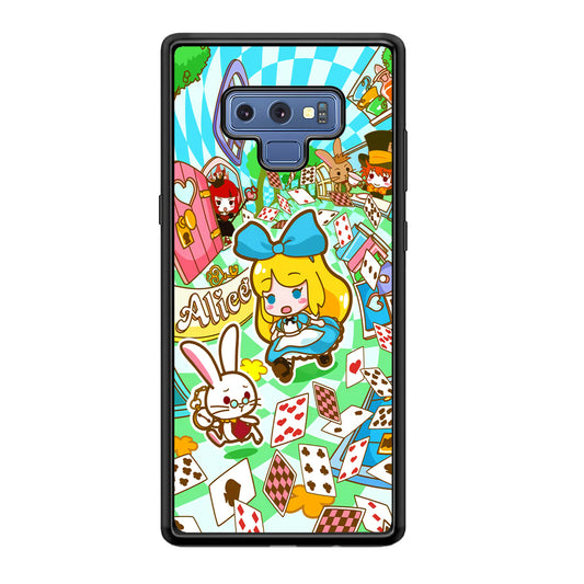 Alice In Wonderland Play Card Samsung Galaxy Note 9 Case