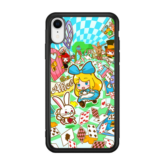 Alice In Wonderland Play Card iPhone XR Case