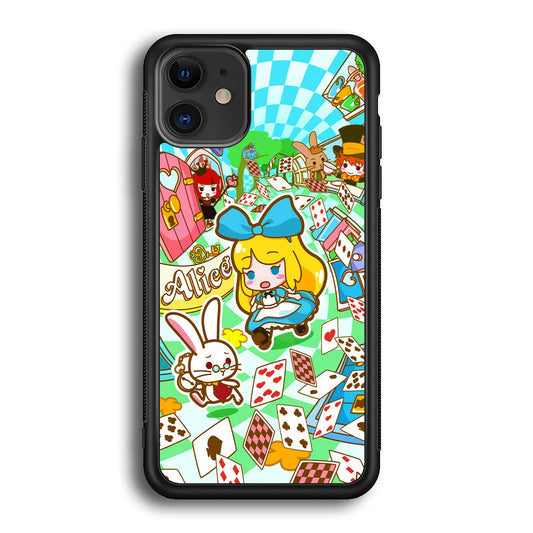 Alice In Wonderland Play Card iPhone 12 Case