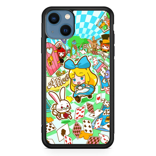 Alice In Wonderland Play Card iPhone 13 Case