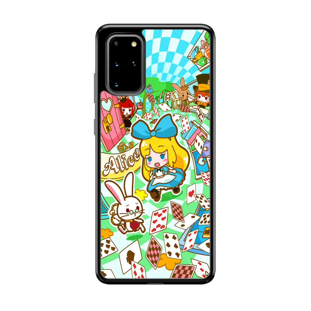 Alice In Wonderland Play Card Samsung Galaxy S20 Plus Case