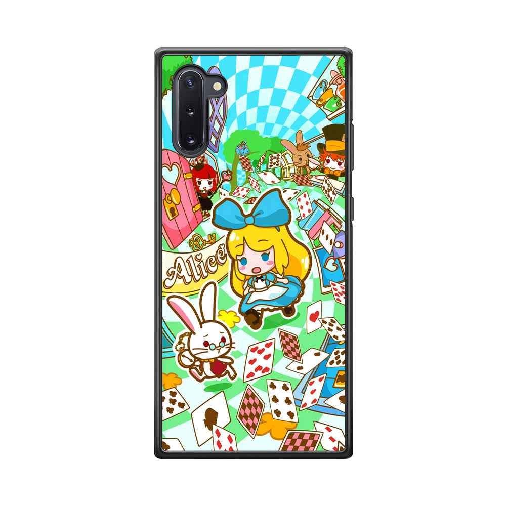 Alice In Wonderland Play Card Samsung Galaxy Note 10 Case