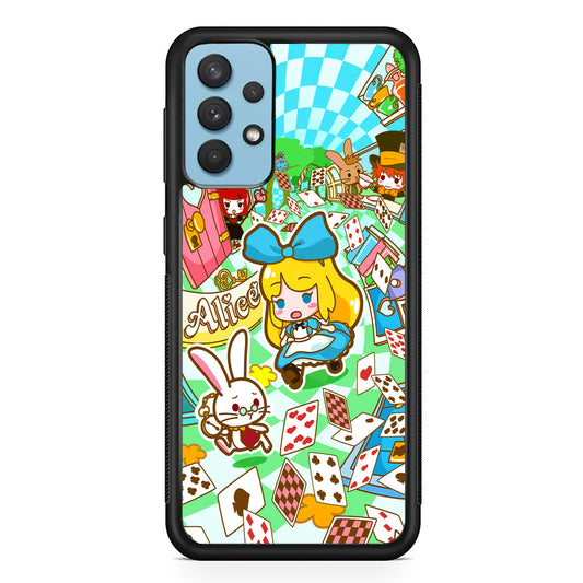 Alice In Wonderland Play Card Samsung Galaxy A32 Case