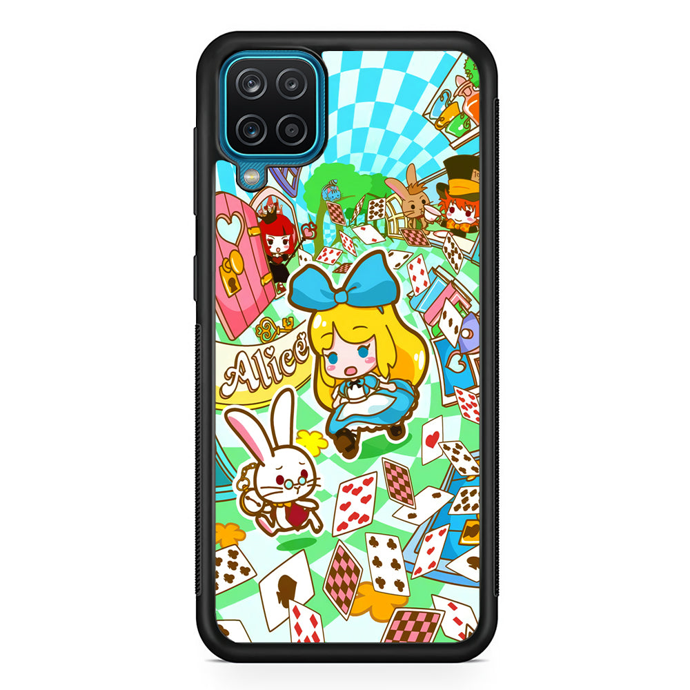 Alice In Wonderland Play Card Samsung Galaxy A12 Case