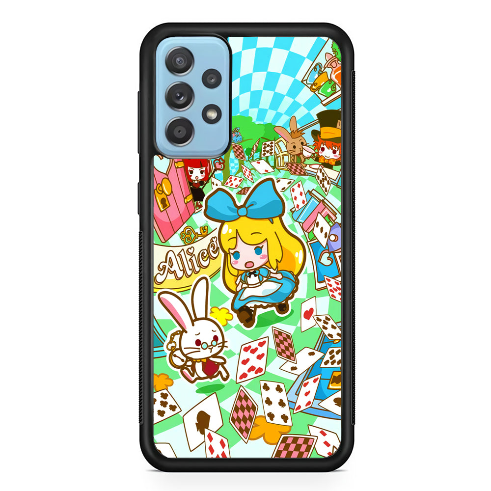Alice In Wonderland Play Card Samsung Galaxy A72 Case