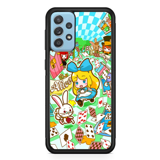 Alice In Wonderland Play Card Samsung Galaxy A72 Case