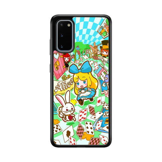 Alice In Wonderland Play Card Samsung Galaxy S20 Case