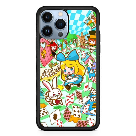 Alice In Wonderland Play Card iPhone 13 Pro Max Case