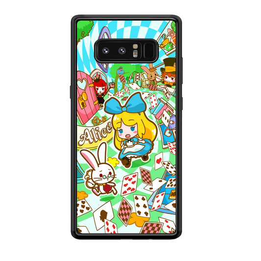 Alice In Wonderland Play Card Samsung Galaxy Note 8 Case