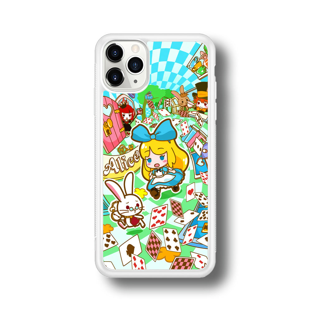 Alice In Wonderland Play Card iPhone 11 Pro Case