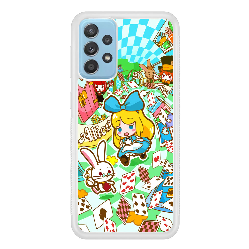 Alice In Wonderland Play Card Samsung Galaxy A52 Case