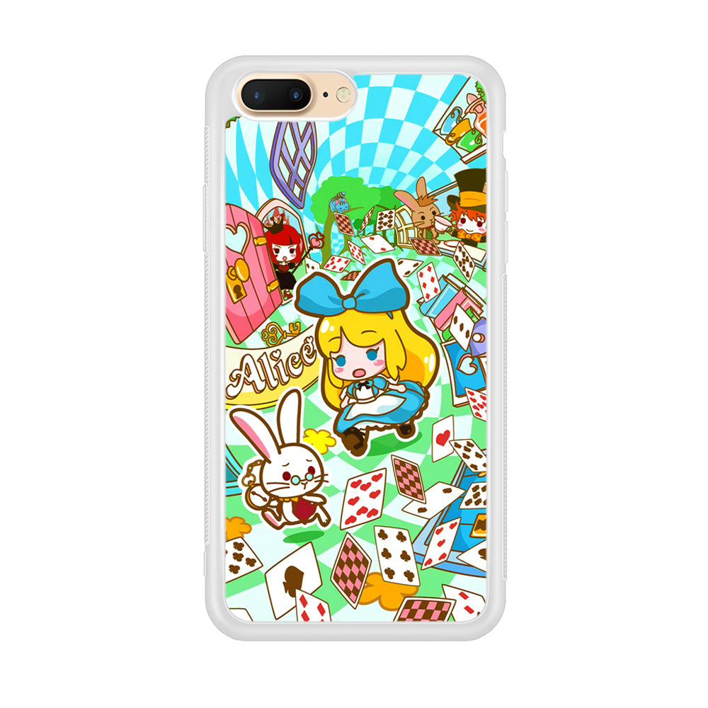 Alice In Wonderland Play Card iPhone 8 Plus Case