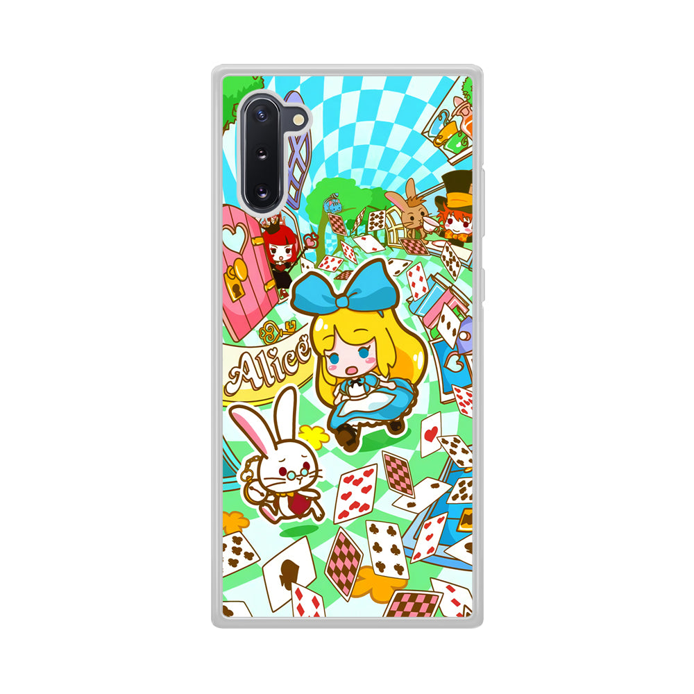 Alice In Wonderland Play Card Samsung Galaxy Note 10 Case