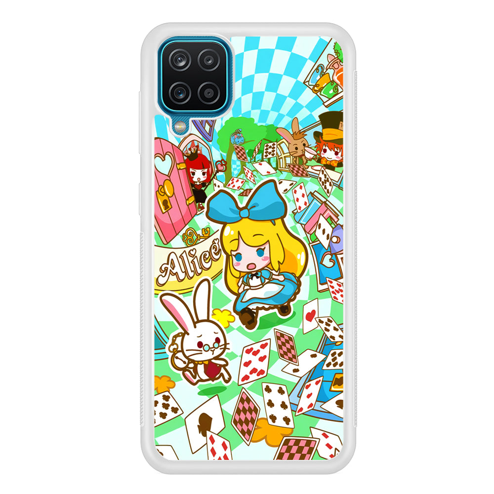 Alice In Wonderland Play Card Samsung Galaxy A12 Case