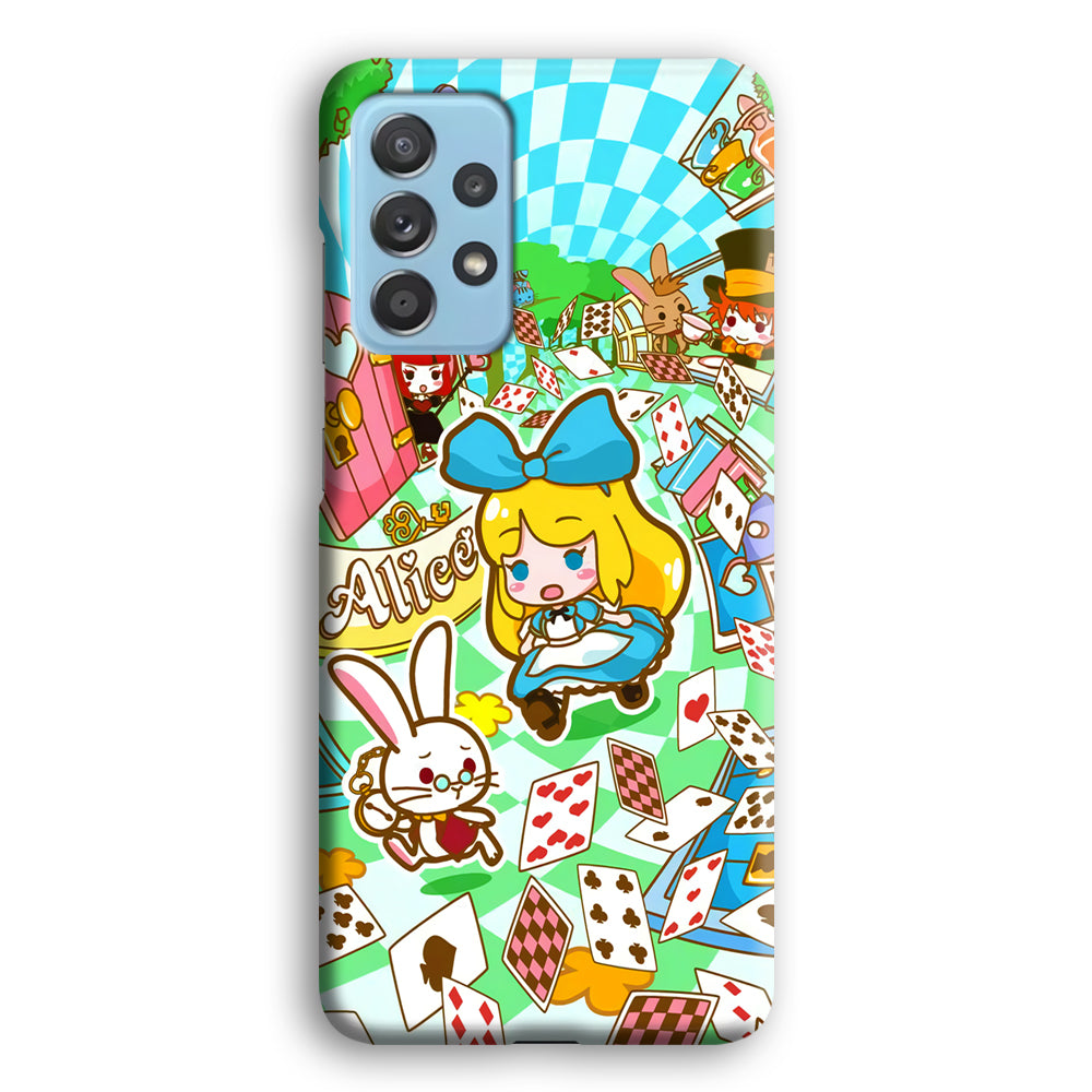 Alice In Wonderland Play Card Samsung Galaxy A52 Case