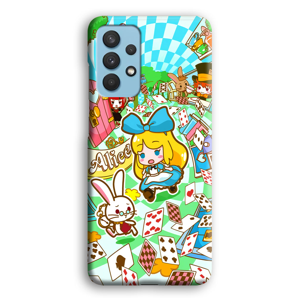 Alice In Wonderland Play Card Samsung Galaxy A32 Case