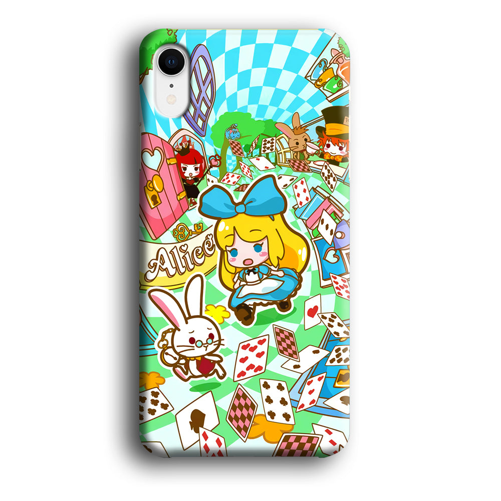 Alice In Wonderland Play Card iPhone XR Case