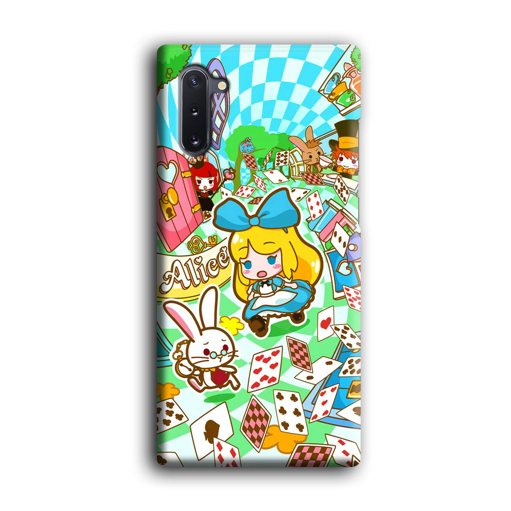 Alice In Wonderland Play Card Samsung Galaxy Note 10 Case