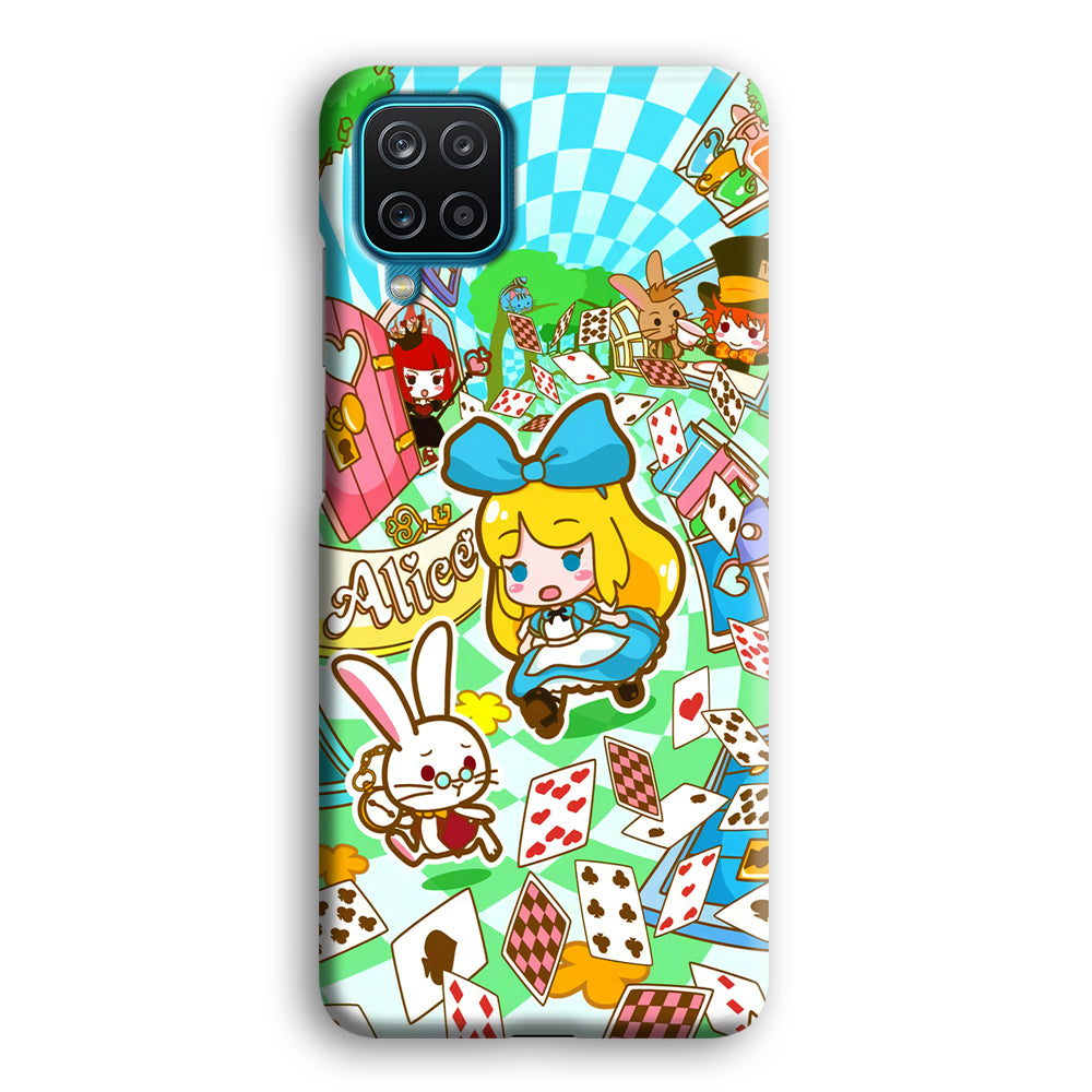 Alice In Wonderland Play Card Samsung Galaxy A12 Case