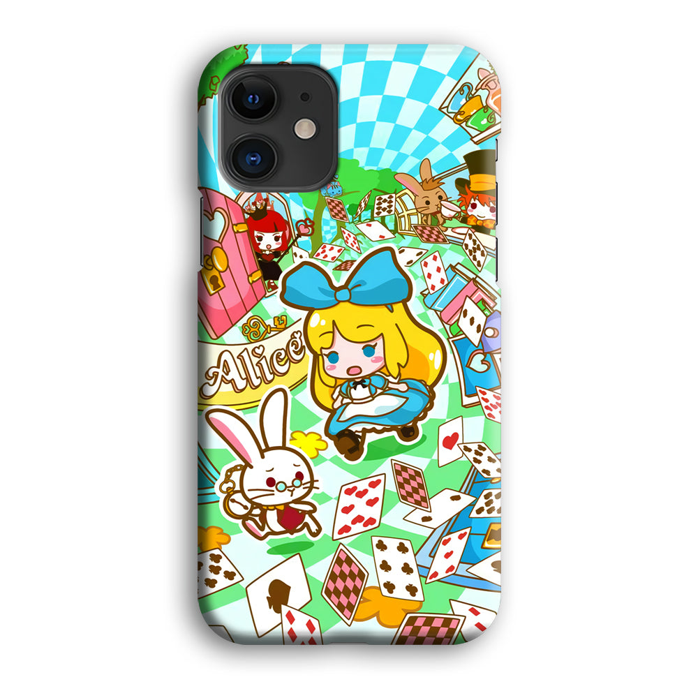 Alice In Wonderland Play Card iPhone 12 Case