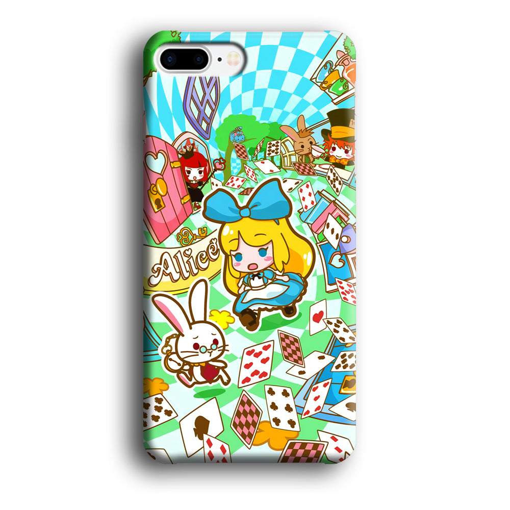 Alice In Wonderland Play Card iPhone 8 Plus Case