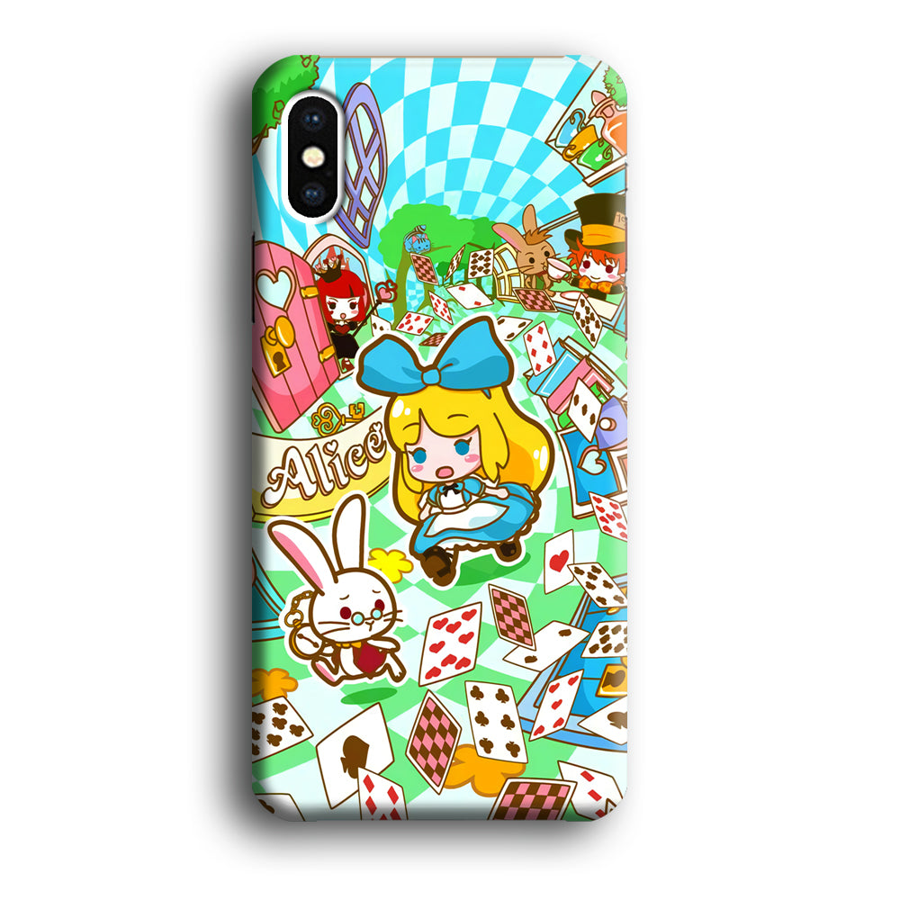 Alice In Wonderland Play Card iPhone XS MAX Case