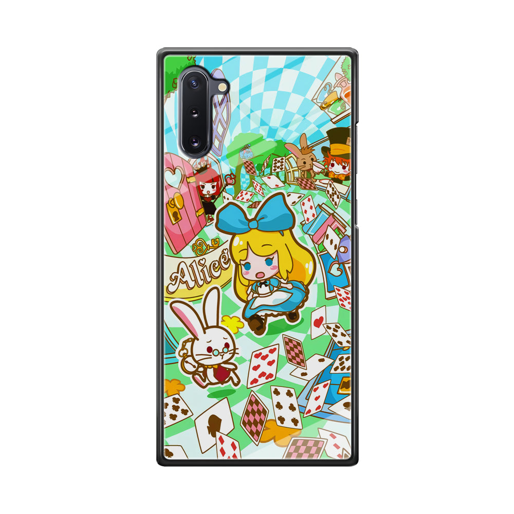 Alice In Wonderland Play Card Samsung Galaxy Note 10 Case