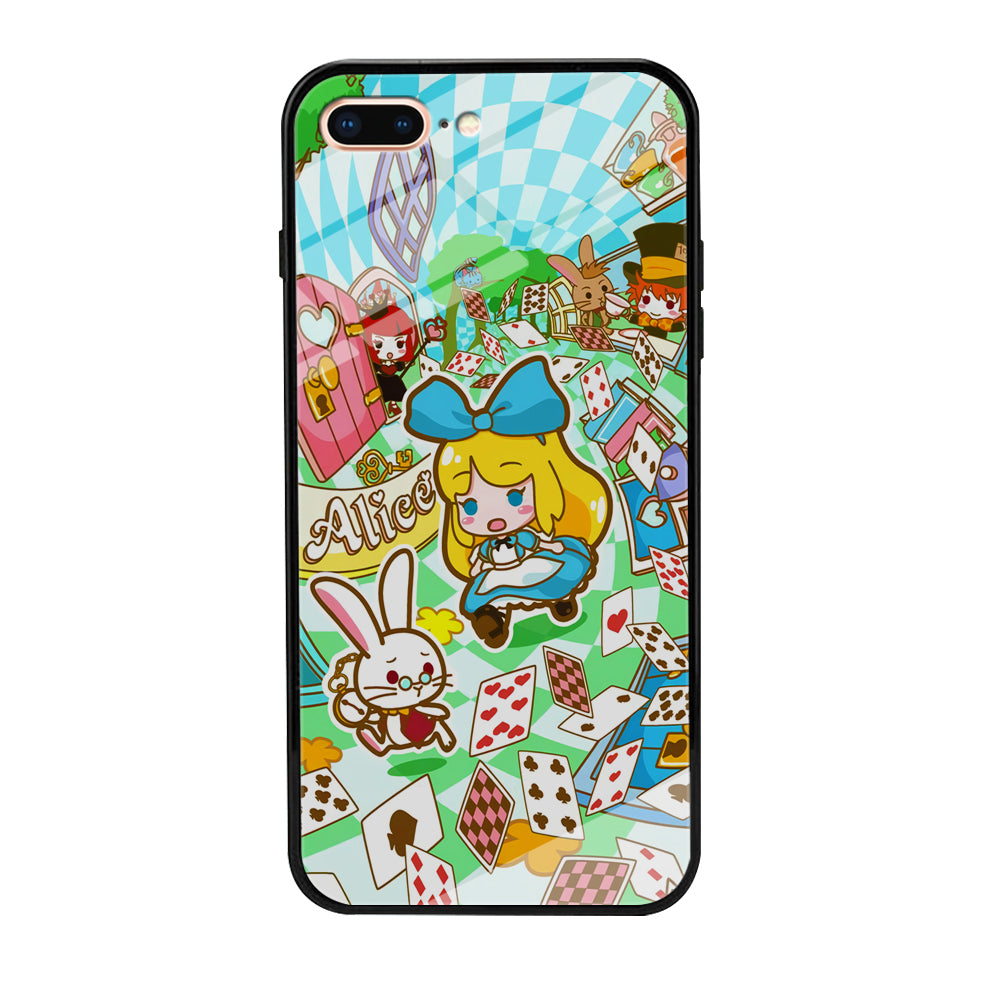 Alice In Wonderland Play Card iPhone 8 Plus Case