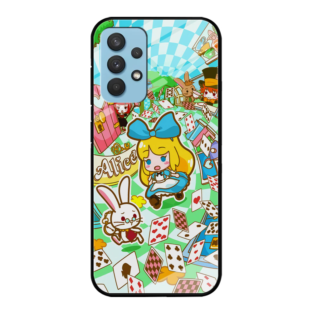 Alice In Wonderland Play Card Samsung Galaxy A32 Case