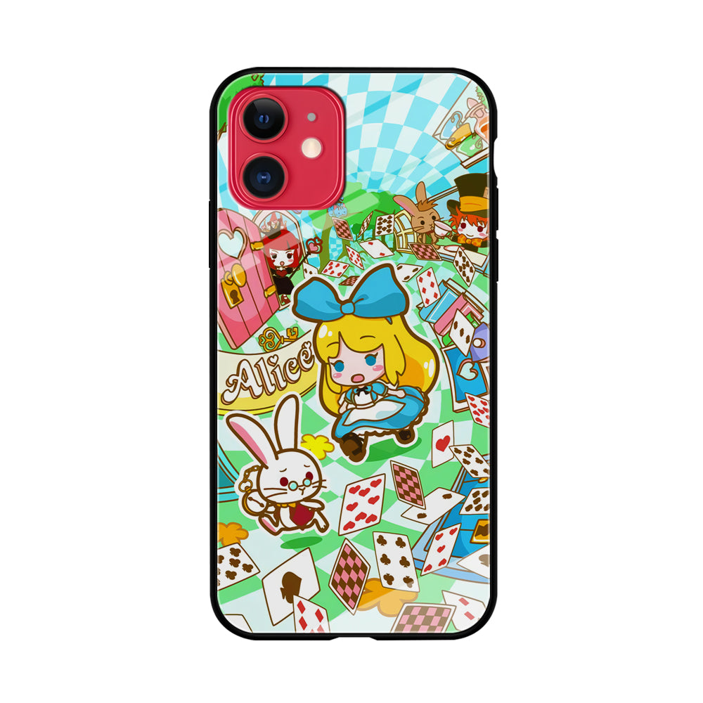 Alice In Wonderland Play Card iPhone 11 Case