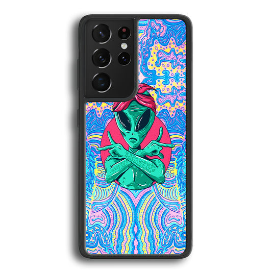 Alien Gangsta Rhythm Samsung Galaxy S21 Ultra Case