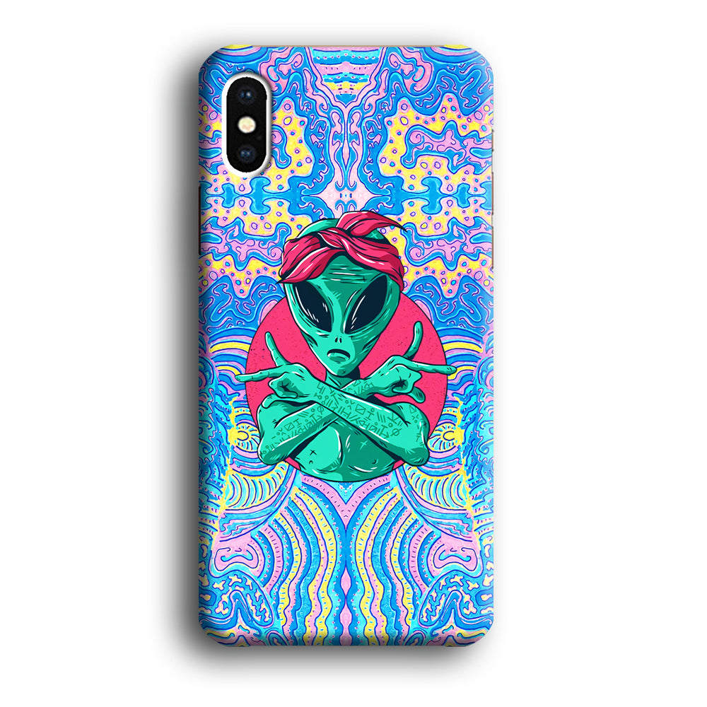 Alien Gangsta Rhythm iPhone X Case