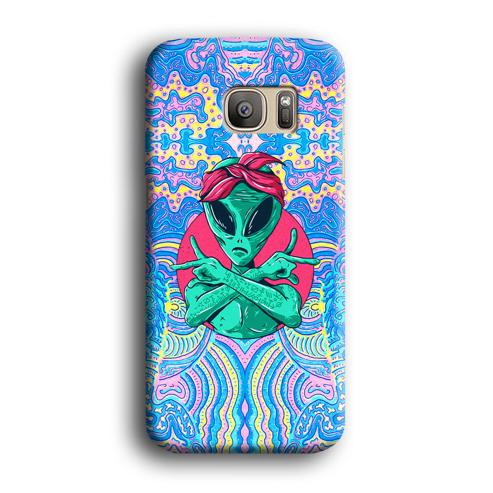 Alien Gangsta Rhythm Samsung Galaxy S7 Edge Case