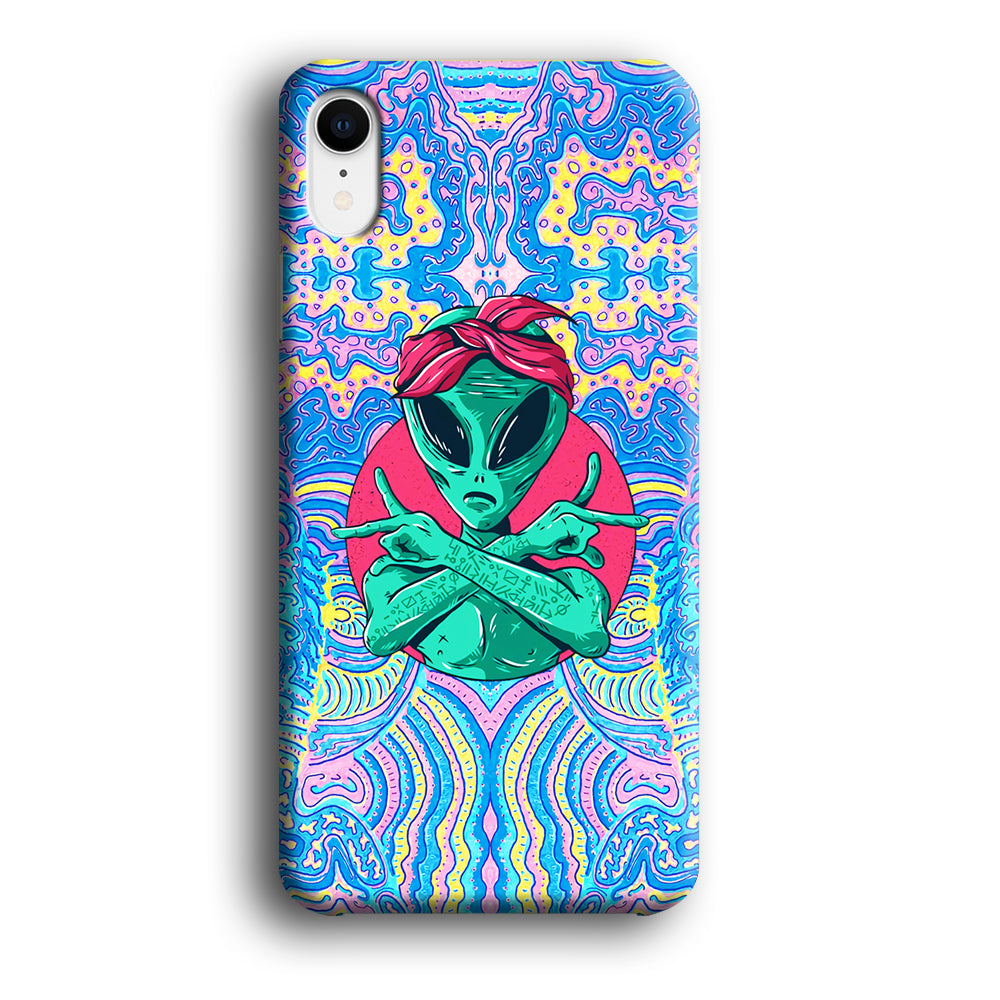 Alien Gangsta Rhythm iPhone XR Case